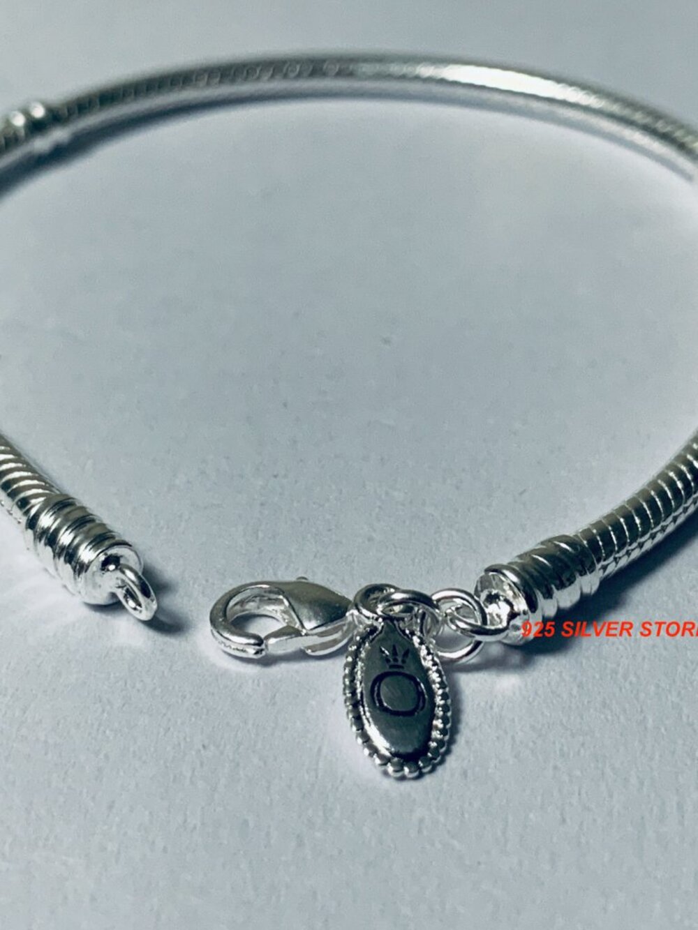 NEW Authentic Pandora Silver Bracelet Snake Chain LOBSTER CLASP - Picture 3 of 5